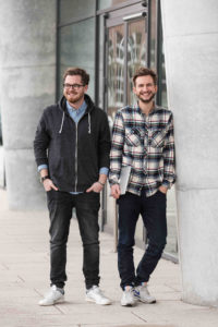 Die Gründer Justin J. Hallauer und Sebastian Penthin.