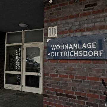 Studentenwerk dormitory at Dietrichsdorf