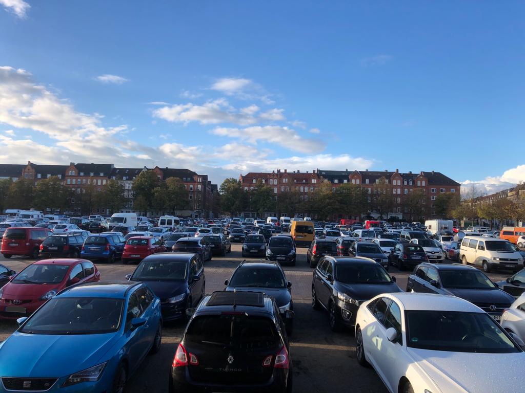 Free parking space in Kiel is rare: Wilhelmplatz Kiel