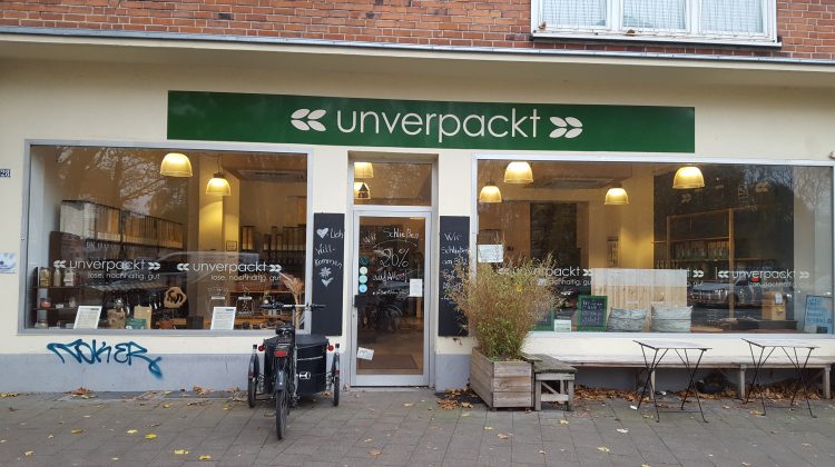 Front view of "Unverpackt" shop