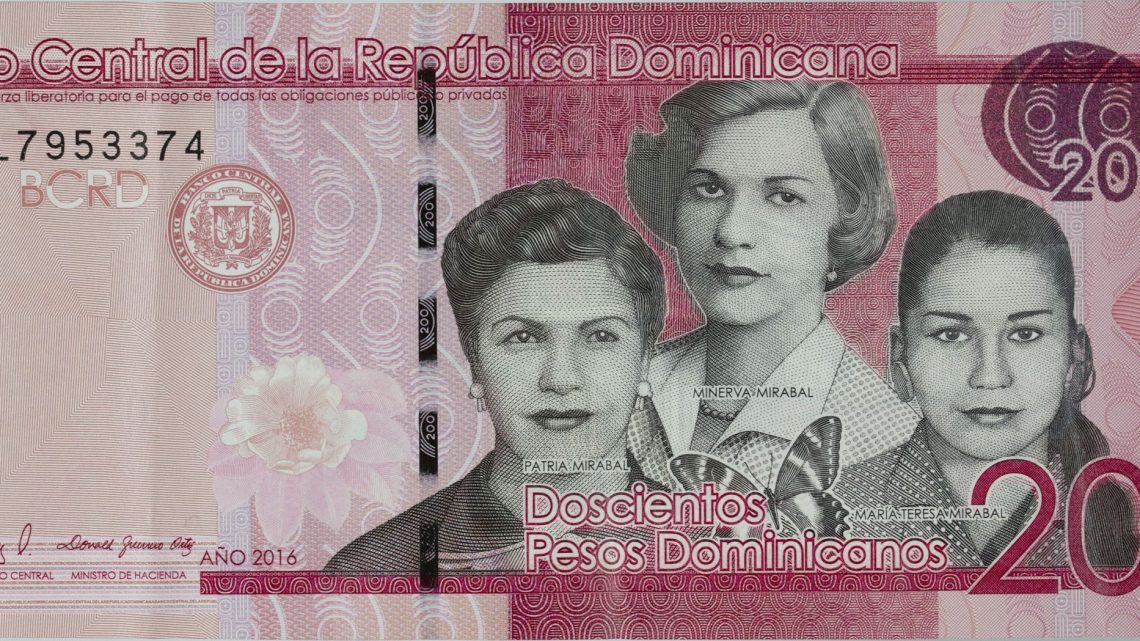 200 Dominican Pesos banknote, where the three Maribal sisters are portrayed